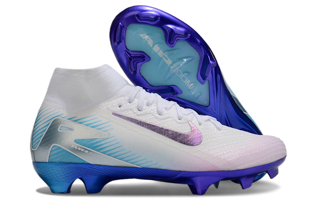 Mercurial AirZoom High-Top Soccer Cleats White