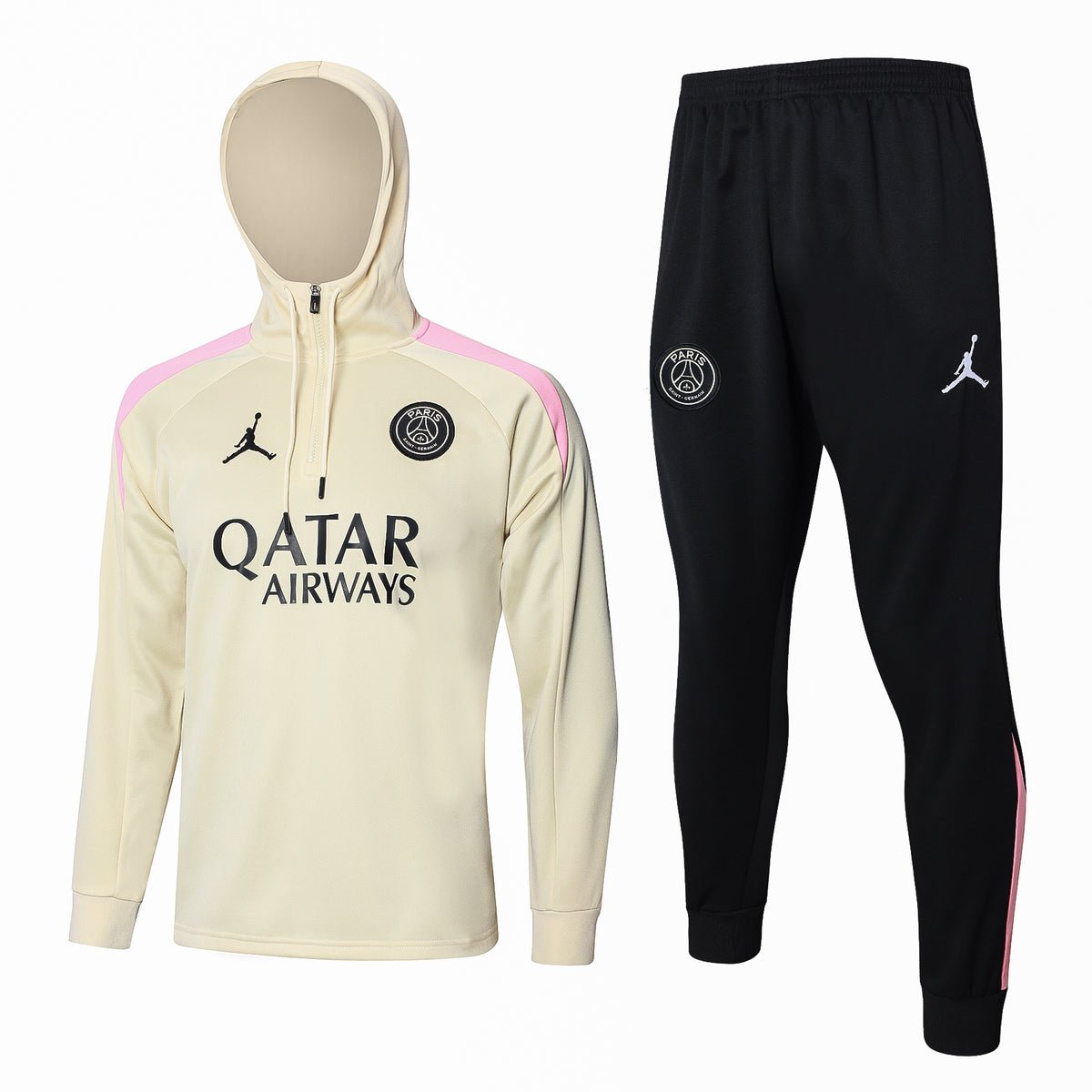 PSG Beige and Black Premium Tracksuit