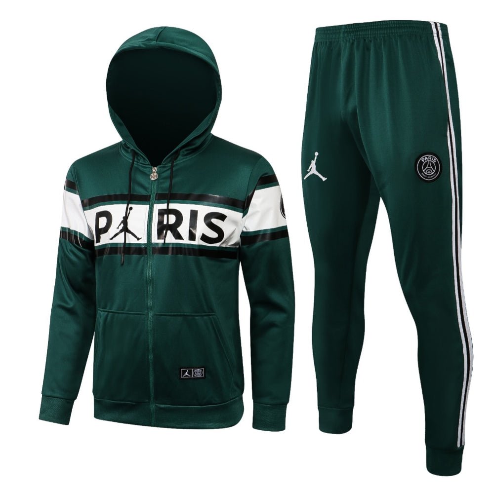 PSG Dark Green and White Premium Tracksuit